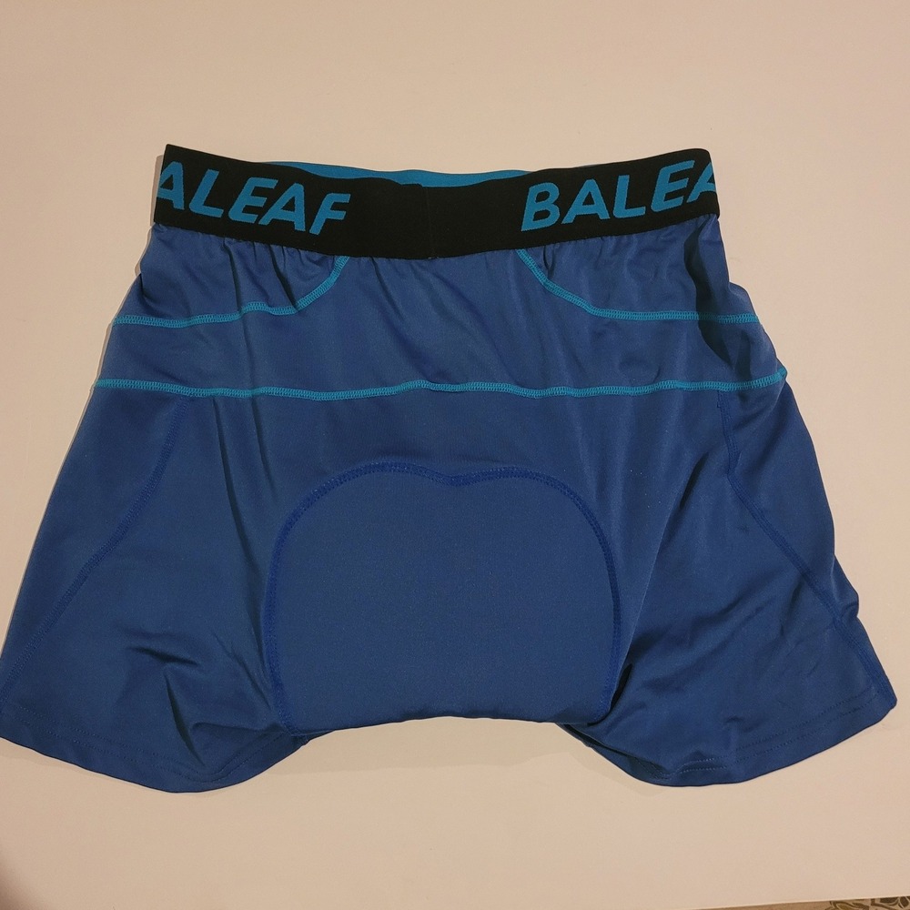 Baleaf Mens Padded Cycling Shorts Blue Bike Large - Picture 4 of 6